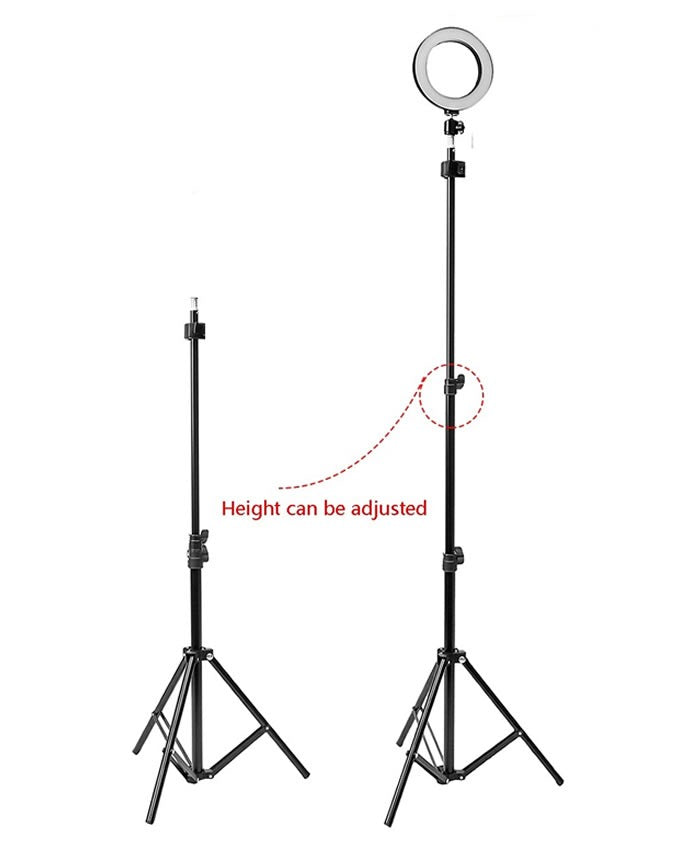 26cm Ring Light With Mobile Holder With 7Feet Tripod Stand in Three Different Mode Light