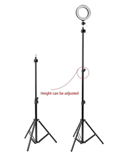 26cm Ring Light With Mobile Holder With 7Feet Tripod Stand in Three Different Mode Light